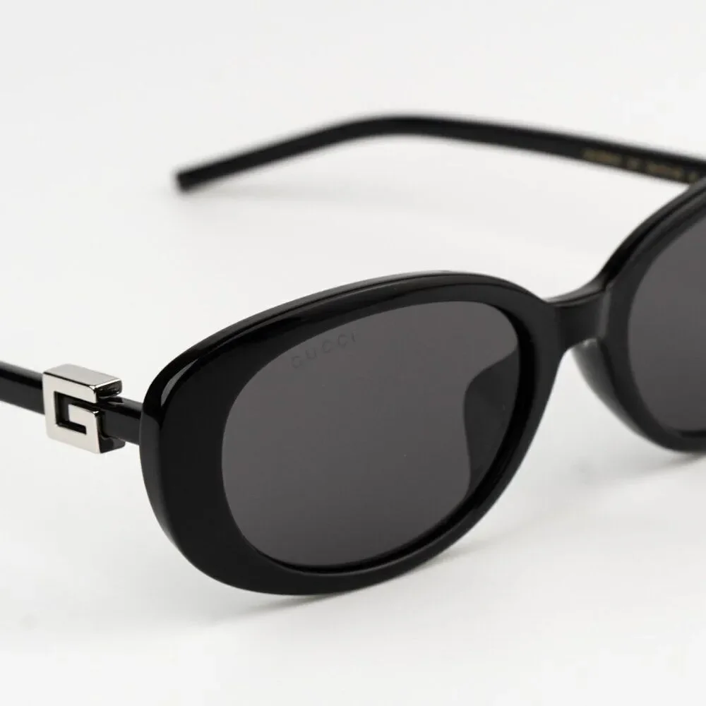 SALE! NEW Gucci GG1684SA 001 Black Grey Unisex Oval Sunglasses GG 1684SA